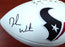 Deshaun Watson Autographed Houston Texans White Logo Football Beckett BAS Stock #122067 - RSA