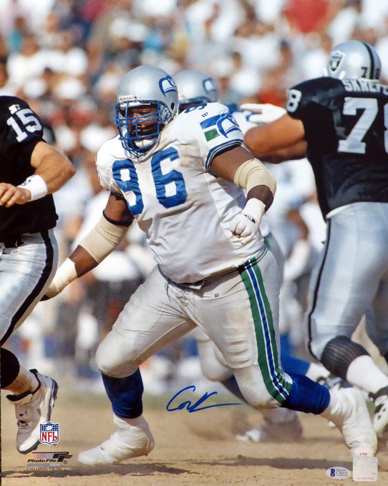 Cortez Kennedy Autographed 16x20 Photo Seattle Seahawks Beckett BAS Stock #110986 - RSA