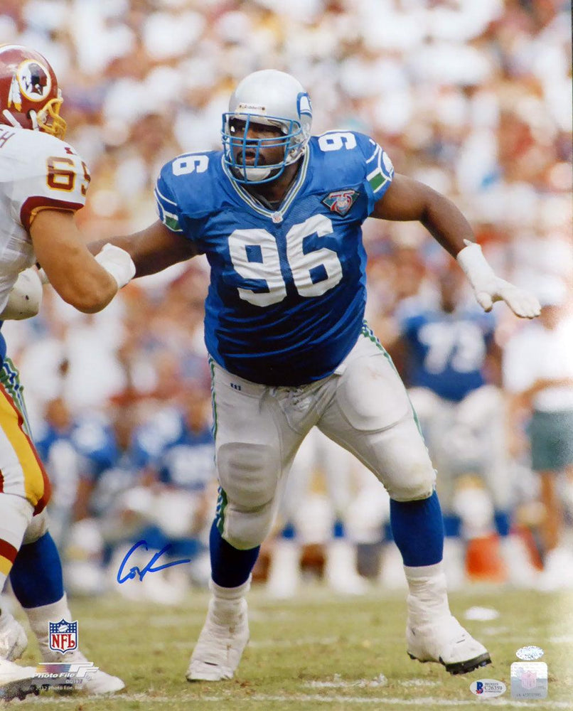 Cortez Kennedy Autographed 16x20 Photo Seattle Seahawks Beckett BAS Stock #110987 - RSA