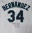 Seattle Mariners Felix Hernandez Autographed White Majestic Jersey "PG 8-15-12" Size XL MLB Holo Stock #124656 - RSA