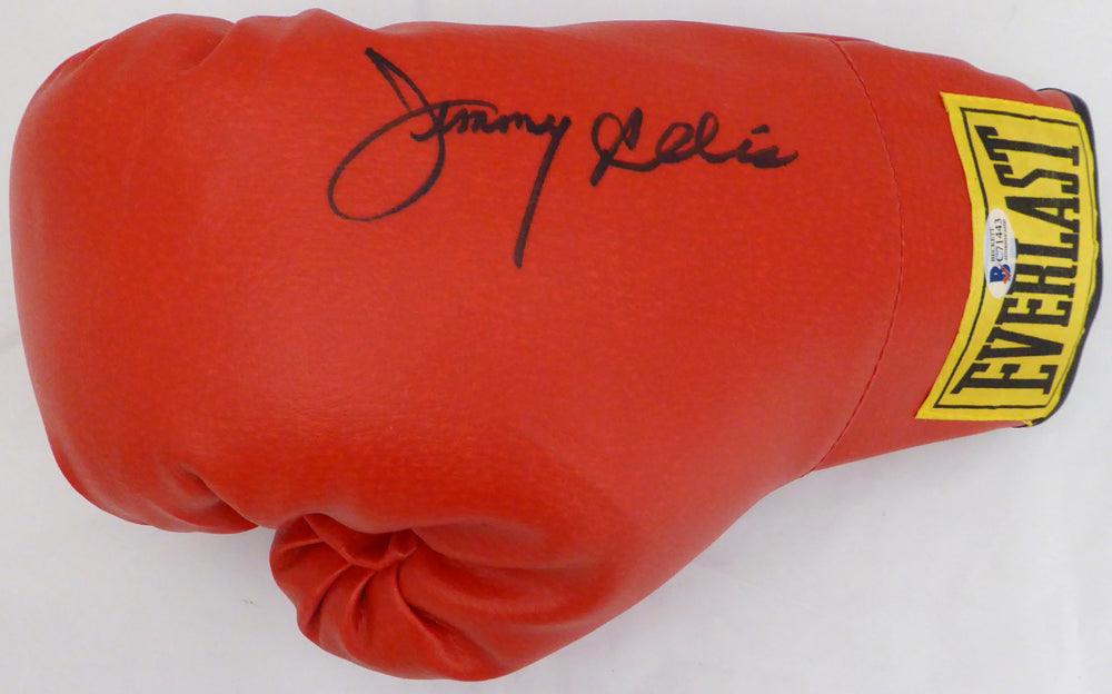 Jimmy Ellis Autographed Red Everlast Boxing Glove Beckett BAS #C71443 - RSA