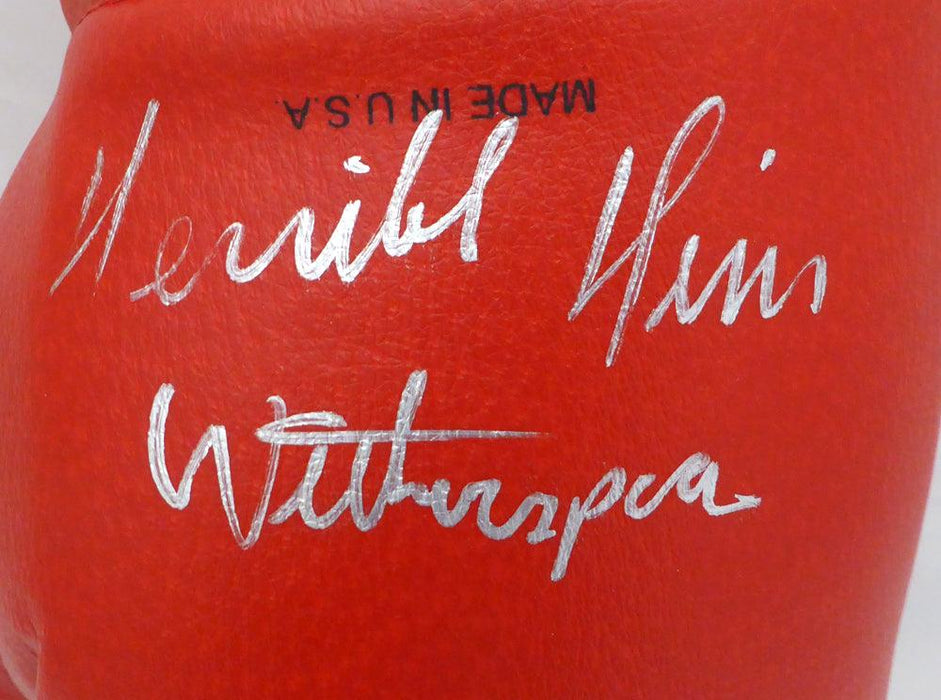 Terrible Tim Witherspoon Autographed Red Everlast Boxing Glove Beckett BAS #C71421 - RSA