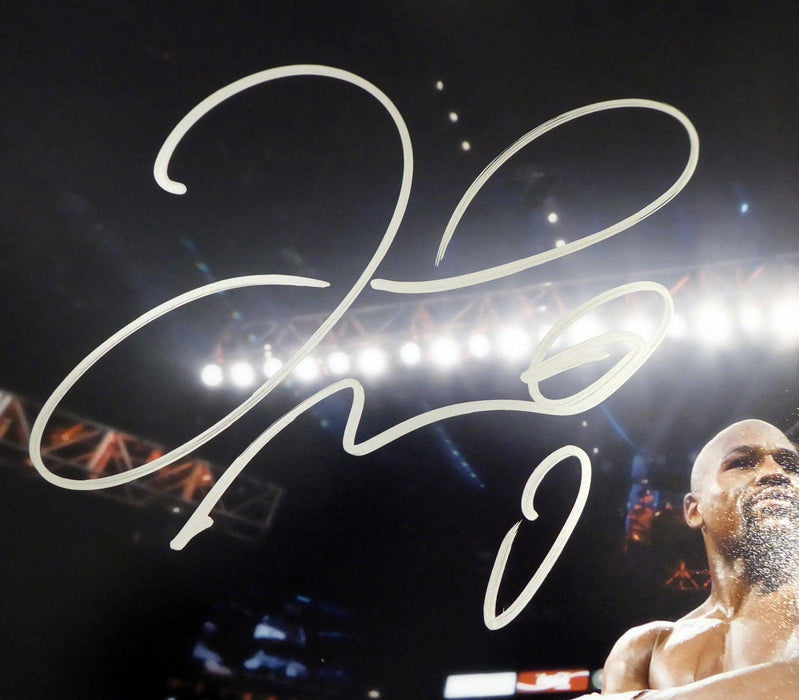 Floyd Mayweather Jr. Autographed 16x20 Photo Beckett BAS Stock #157359 - RSA
