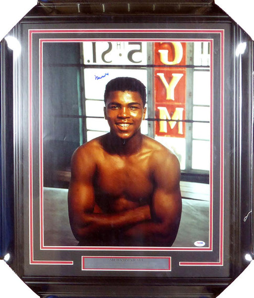 Muhammad Ali Autographed Framed 16x20 Photo PSA/DNA #S14054 - RSA