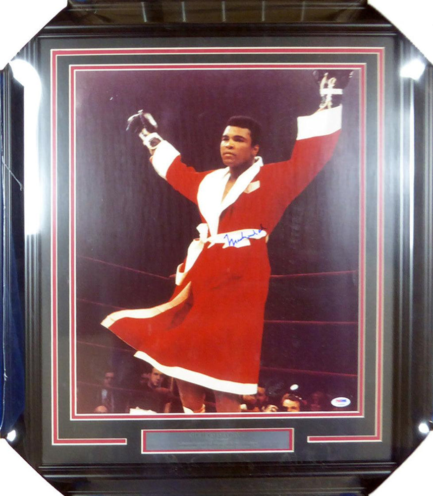 Muhammad Ali Autographed Framed 16x20 Photo PSA/DNA #S14049 - RSA
