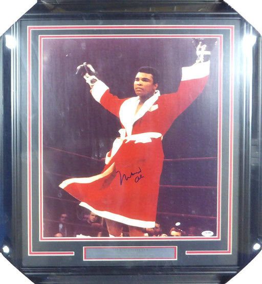 Muhammad Ali Autographed Framed 16x20 Photo PSA/DNA #S14051 - RSA