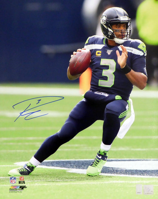 Russell Wilson Autographed 16x20 Photo Seattle Seahawks RW Holo