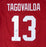 Alabama Crimson Tide Tua Tagovailoa Autographed Framed Red Jersey Beckett BAS Stock #162370 - RSA