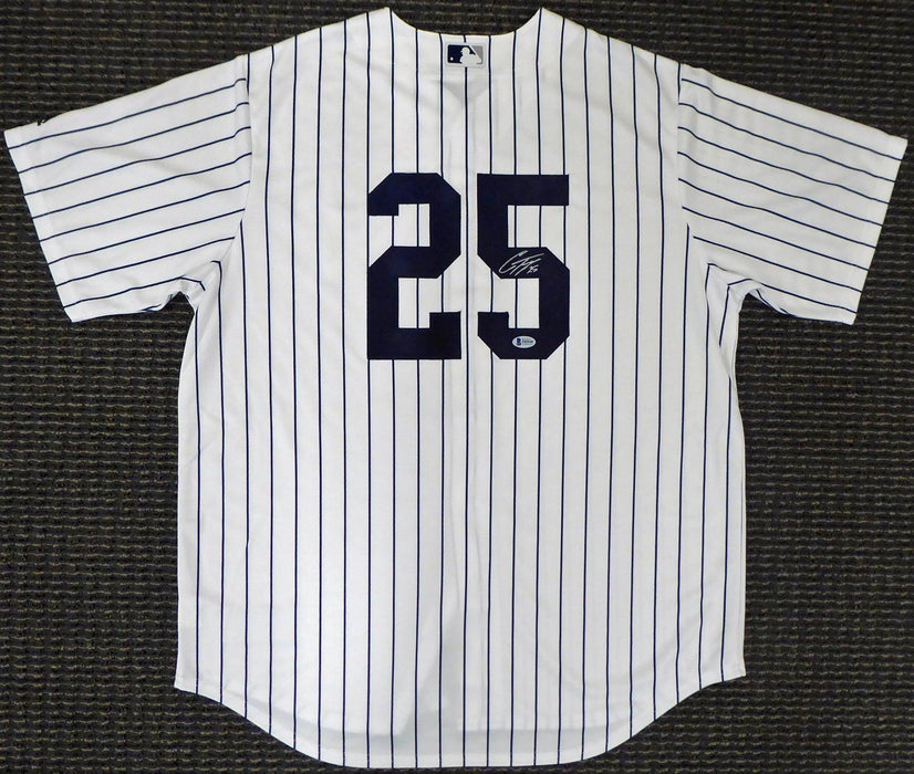 New York Yankees Gleyber Torres Autographed White Majestic Cool Base Jersey Size L Beckett BAS Stock #159242 - RSA