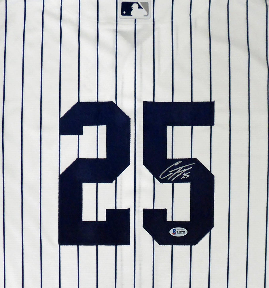 New York Yankees Gleyber Torres Autographed White Majestic Cool Base Jersey Size L Beckett BAS Stock #159242 - RSA