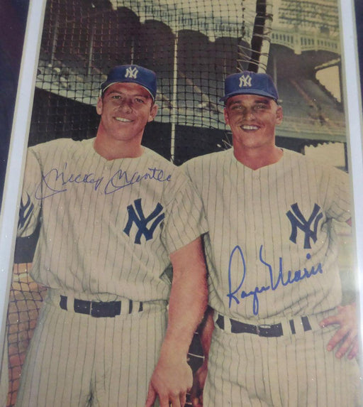 Mickey Mantle & Roger Maris Autographed Framed 7x10 Magazine Page Photo New York Yankees Beckett BAS #A74177 - RSA