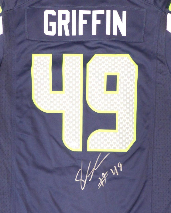 Seattle Seahawks Shaquem Griffin Autographed Blue Nike Jersey Size M MCS Holo Stock #134401 - RSA