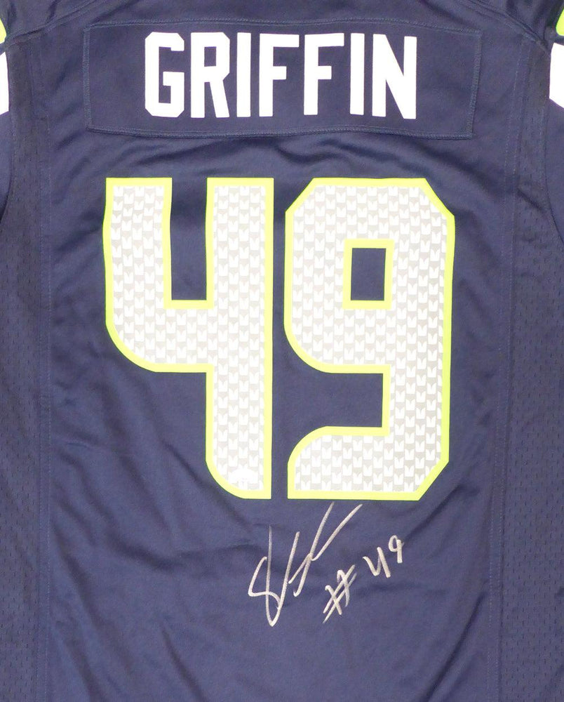 Seattle Seahawks Shaquem Griffin Autographed Blue Nike Jersey Size M MCS Holo Stock #134401 - RSA