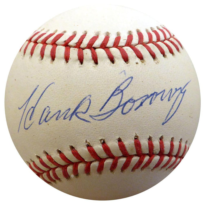 Hank Borowy Autographed Official AL Baseball New York Yankees, Chicago Cubs Beckett BAS #F22468 - RSA