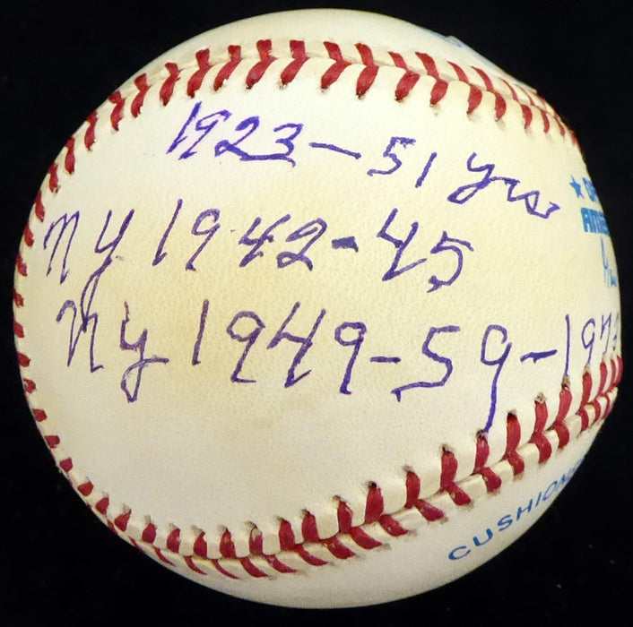 Jim Turner Autographed Official AL Baseball Brooklyn Dodgers, New York Yankees "1923-51 Yrs NY 1942-45 NY 1949-59-1973 Retired" Beckett BAS #S78465 - RSA