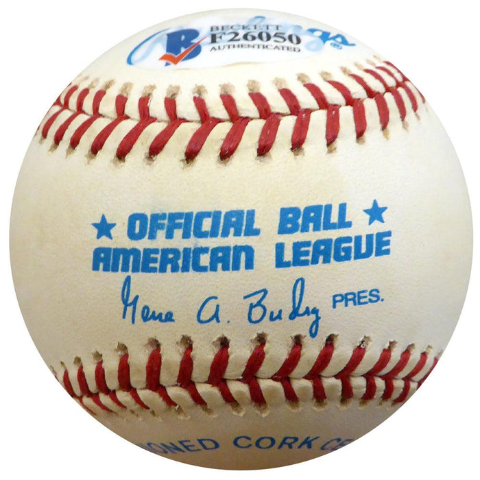 Don Bollweg Autographed Official AL Baseball New York Yankees, St. Louis Cardinals Beckett BAS #F26050 - RSA