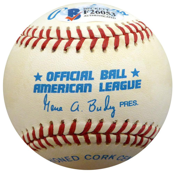 Don Bollweg Autographed Official AL Baseball New York Yankees, St. Louis Cardinals Beckett BAS #F26053 - RSA