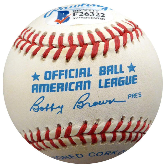 Jack Cullen Autographed Official AL Baseball New York Yankees Beckett BAS #F26322 - RSA