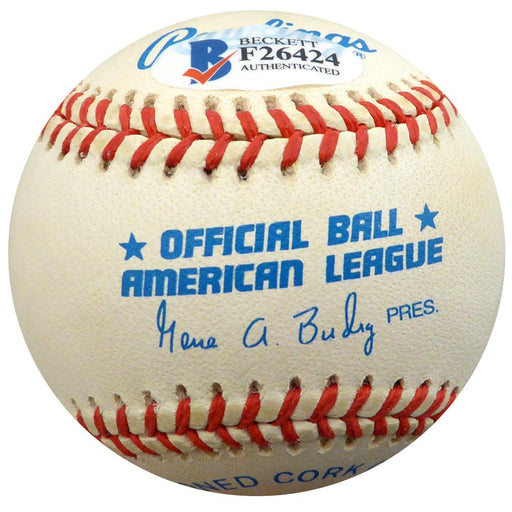Allie Clark Autographed Official AL Baseball New York Yankees Beckett BAS #F26424 - RSA