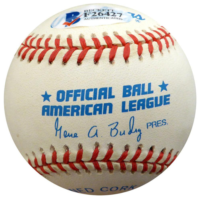 Allie Clark Autographed Official AL Baseball New York Yankees Beckett BAS #F26427 - RSA