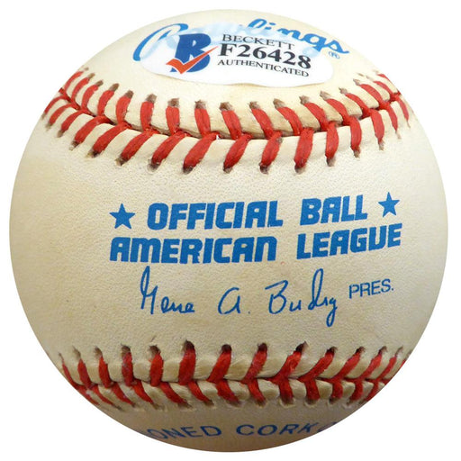 Allie Clark Autographed Official AL Baseball New York Yankees Beckett BAS #F26428 - RSA