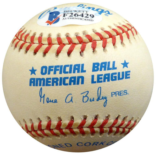 Allie Clark Autographed Official AL Baseball New York Yankees Beckett BAS #F26429 - RSA