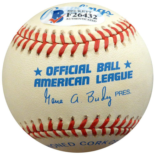 Allie Clark Autographed Official AL Baseball New York Yankees Beckett BAS #F26432 - RSA