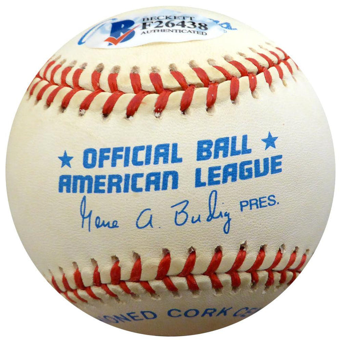 Ray Coleman Autographed Official AL Baseball St. Louis Browns, Chicago White Sox Beckett BAS #F26438 - RSA