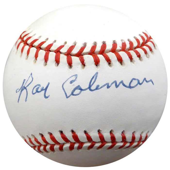 Ray Coleman Autographed Official AL Baseball St. Louis Browns, Chicago White Sox Beckett BAS #F26439 - RSA