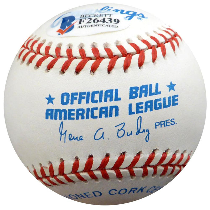 Ray Coleman Autographed Official AL Baseball St. Louis Browns, Chicago White Sox Beckett BAS #F26439 - RSA