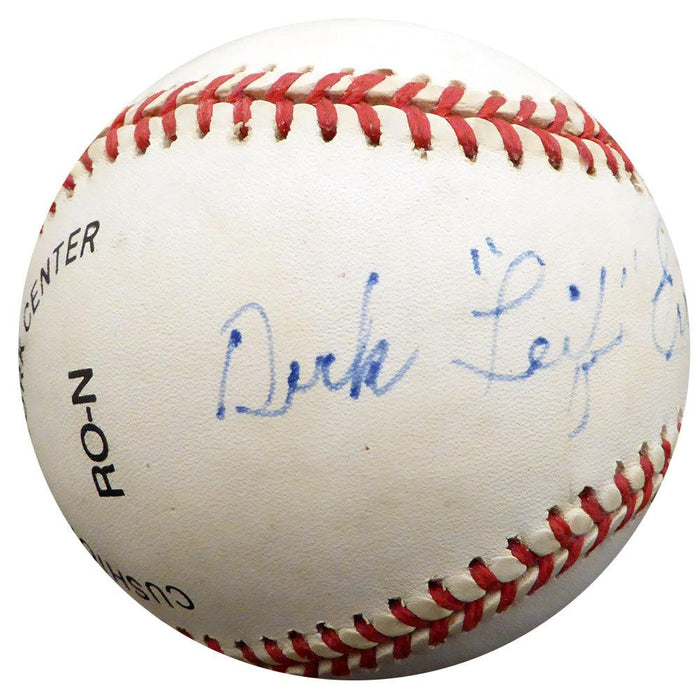 Dick "Leif" Errickson Autographed Official NL Baseball Chicago Cubs, Boston Braves Beckett BAS #F26728 - RSA
