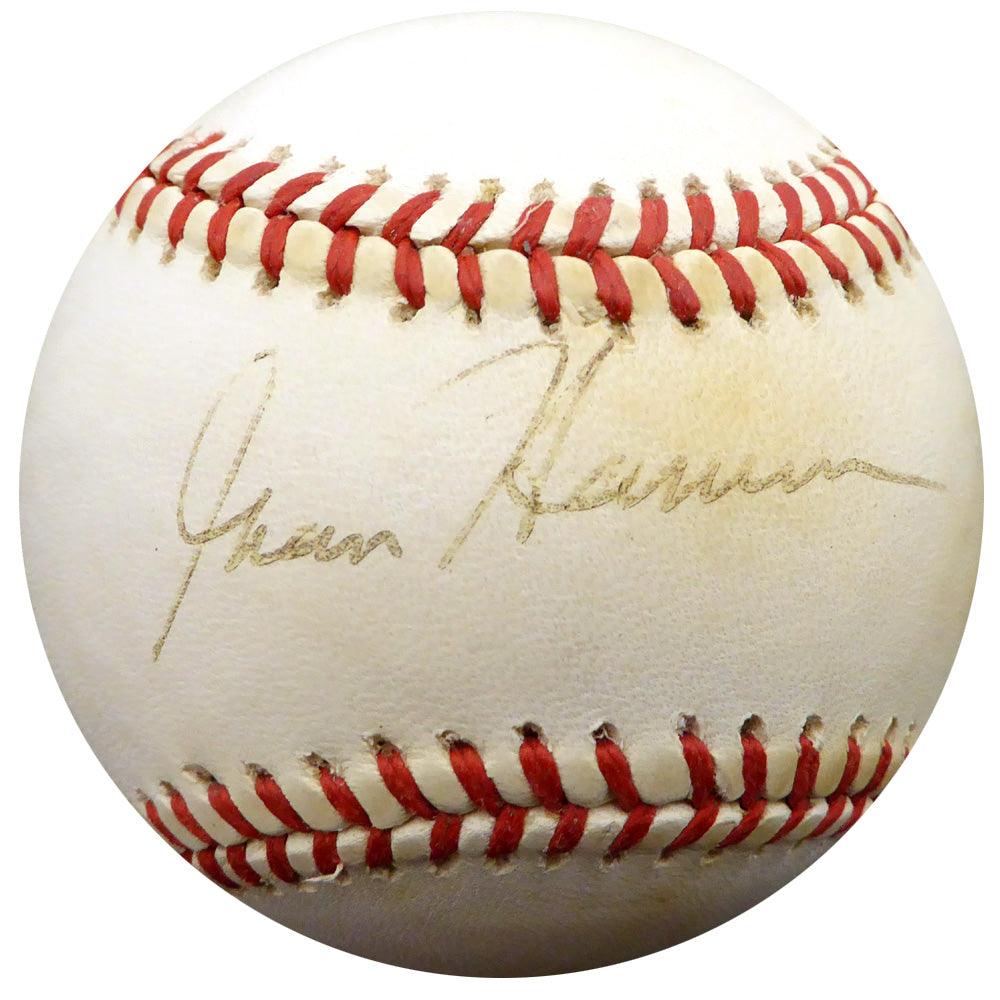 Granny Hamner Autographed Official NL Baseball Philadelphia Phillies Beckett BAS #F29090 - RSA