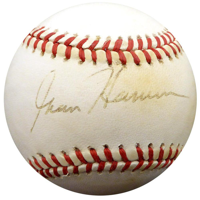 Granny Hamner Autographed Official NL Baseball Philadelphia Phillies Beckett BAS #F29090 - RSA