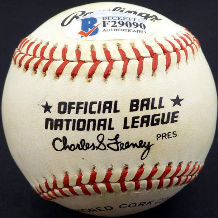 Granny Hamner Autographed Official NL Baseball Philadelphia Phillies Beckett BAS #F29090 - RSA