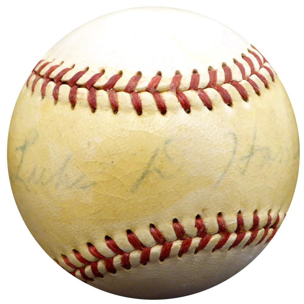 Luke Hamlin Autographed Official Warren Giles NL Baseball Brooklyn Dodgers, Detroit Tigers Beckett BAS #F29103 - RSA