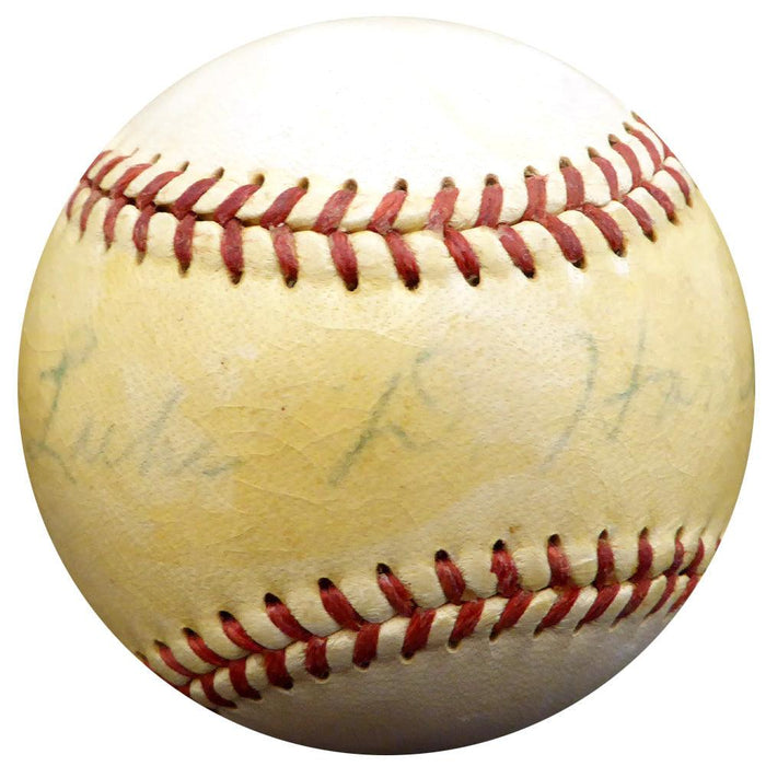 Luke Hamlin Autographed Official Warren Giles NL Baseball Brooklyn Dodgers, Detroit Tigers Beckett BAS #F29103 - RSA
