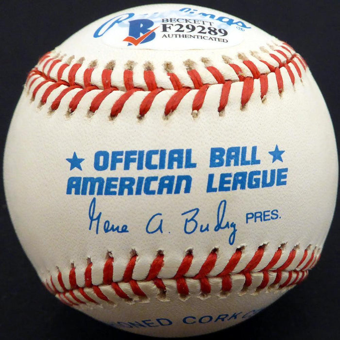 Johnny Klippstein Autographed Official AL Baseball Chicago Cubs, Los Angeles Dodgers Beckett BAS #F29289 - RSA