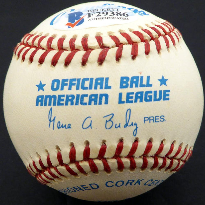 Russ Kemmerer Autographed Official AL Baseball Boston Red Sox, Washington Senators Beckett BAS #F29386 - RSA