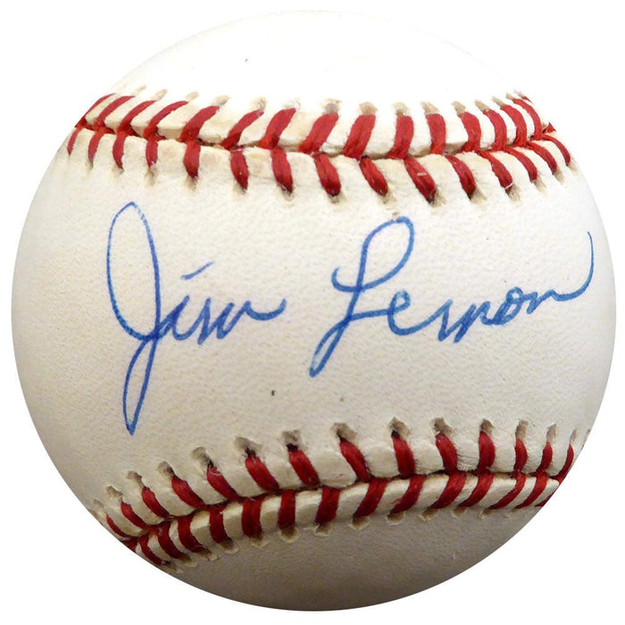 Jim Lemon Autographed Official AL Baseball Cleveland Indians, Washington Senators Beckett BAS #F29483 - RSA