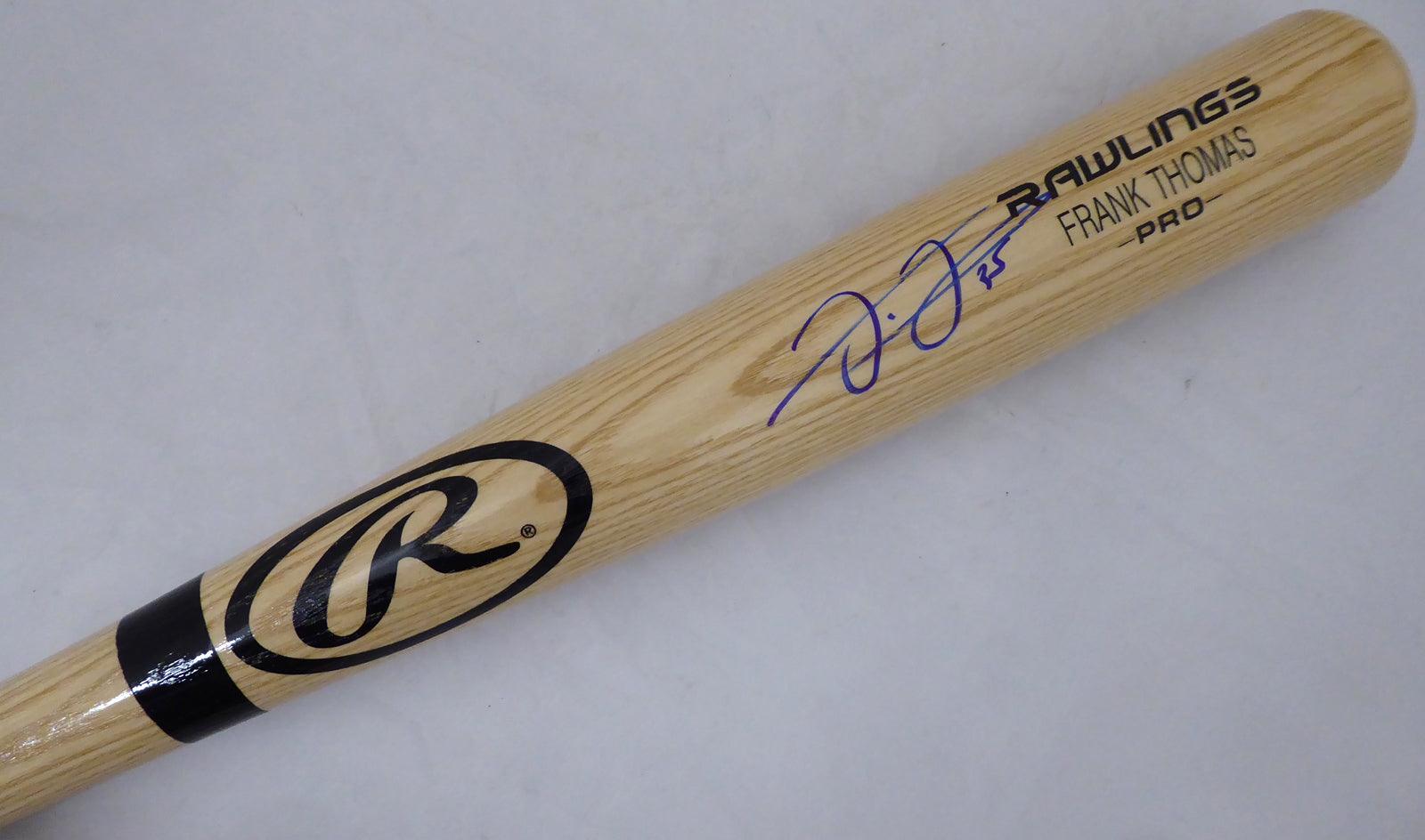 Frank Thomas Autographed Blonde Rawlings Bat Chicago White Sox Beckett BAS Stock #177490 - RSA