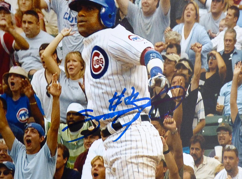 Sammy Sosa Autographed 16x20 Photo Chicago Cubs Beckett BAS Stock #177694 - RSA