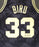 Boston Celtics Larry Bird Autographed Black Mitchell & Ness Gold Toile Swingman Jersey Size M Beckett BAS Stock #177714 - RSA