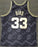 Boston Celtics Larry Bird Autographed Black Mitchell & Ness Gold Toile Swingman Jersey Size XXL Beckett BAS Stock #177717 - RSA