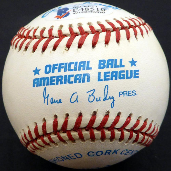 Al Smith Autographed Official AL Baseball Cleveland Indians, Baltimore Orioles Beckett BAS #E48510 - RSA