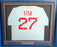 Boston Red Sox Carlton Fisk Autographed Framed Gray Jersey Beckett BAS Stock #177846 - RSA