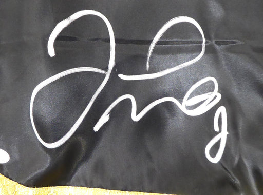 Floyd Mayweather Jr. Autographed Black Boxing Trunks JSA Stock #178293 - RSA