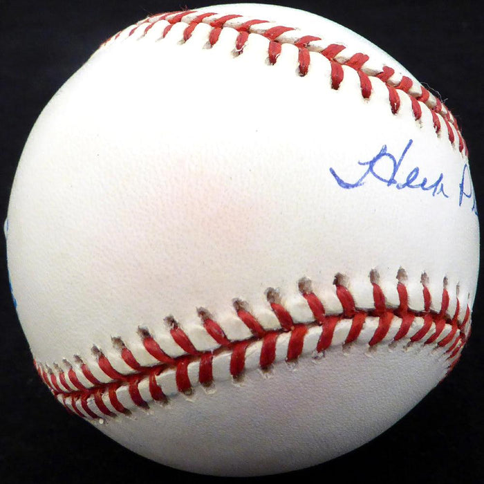 Herb Plews Autographed Official AL Baseball Boston Red Sox, Washington Senators Beckett BAS #E48412 - RSA