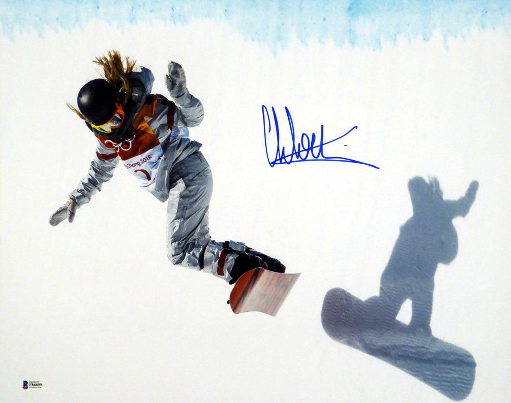 Chloe Kim Autographed 16x20 Photo Team USA Women's Snowboarding 2018 Winter Olympics Beckett BAS Stock #144524 - RSA