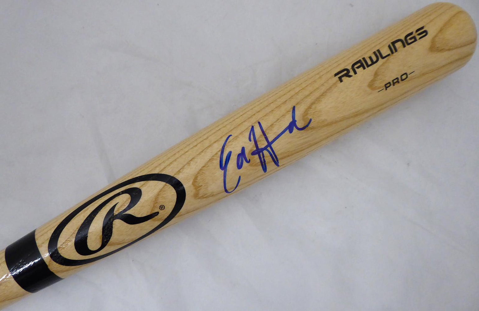 Ed Howard Autographed Blonde Rawlings Baseball Bat Chicago Cubs Beckett BAS Stock #179022 - RSA