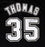 Chicago White Sox Frank Thomas Autographed Framed Black Jersey Beckett BAS Stock #185081 - RSA